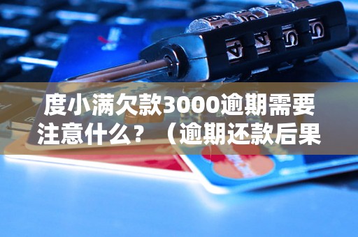 度小满欠款3000逾期需要注意什么？（逾期还款后果及解决办法）