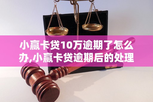 小赢卡贷10万逾期了怎么办,小赢卡贷逾期后的处理措施