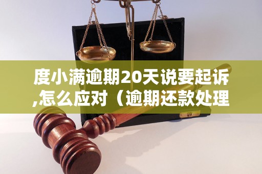 度小满逾期20天说要起诉,怎么应对（逾期还款处理方法详解）