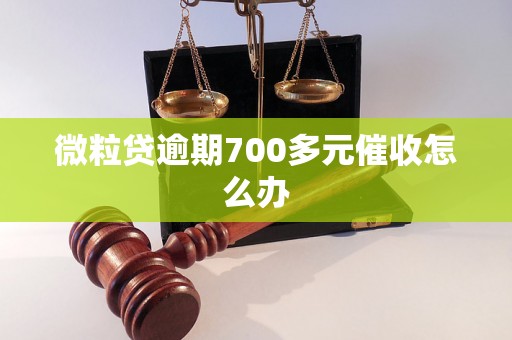 微粒贷逾期700多元催收怎么办