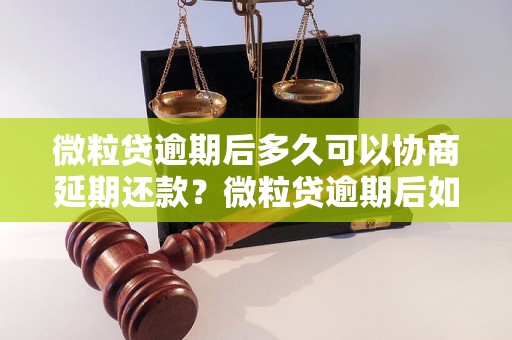 微粒贷逾期后多久可以协商延期还款？微粒贷逾期后如何协商延期还款？