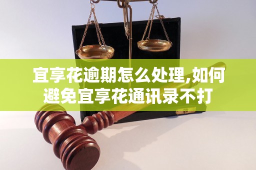 宜享花逾期怎么处理,如何避免宜享花通讯录不打