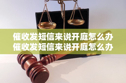 催收发短信来说开庭怎么办催收发短信来说开庭怎么办的步骤和方法