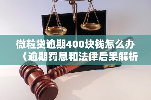 微粒贷逾期400块钱怎么办（逾期罚息和法律后果解析）