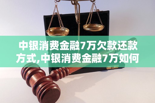 中银消费金融7万欠款还款方式,中银消费金融7万如何解决