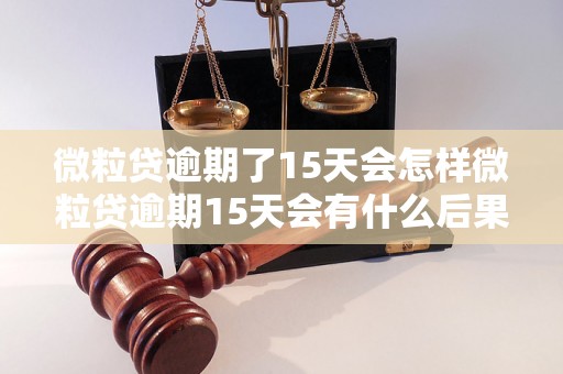 微粒贷逾期了15天会怎样微粒贷逾期15天会有什么后果