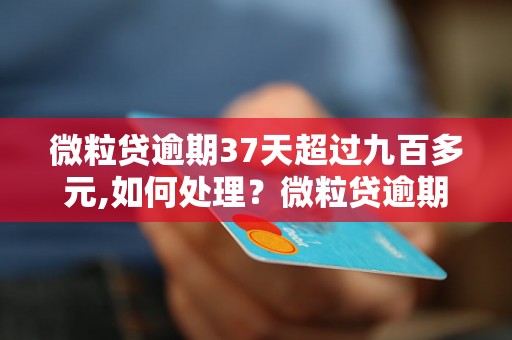 微粒贷逾期37天超过九百多元,如何处理？微粒贷逾期37天应该赔偿多少钱？