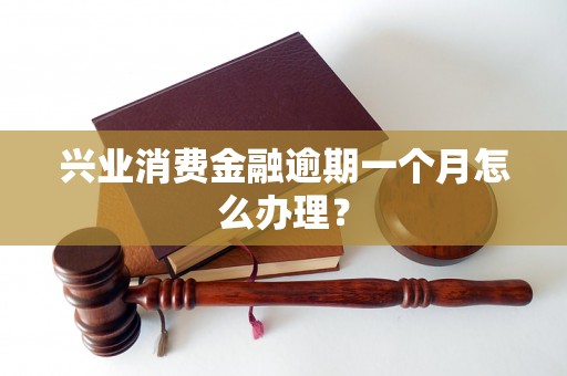 兴业消费金融逾期一个月怎么办理？