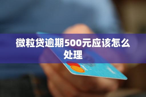 微粒贷逾期500元应该怎么处理