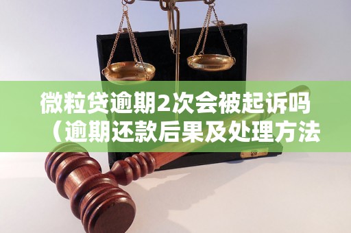 微粒贷逾期2次会被起诉吗（逾期还款后果及处理方法）