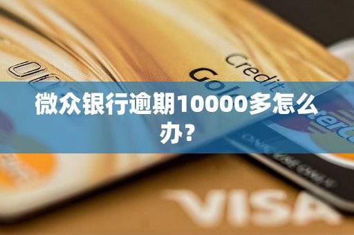 微众银行逾期10000多怎么办？