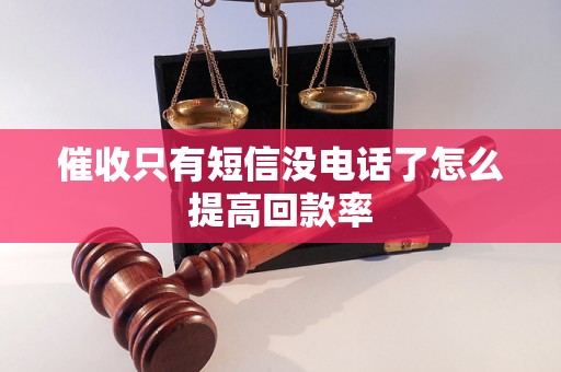 催收只有短信没电话了怎么提高回款率