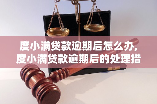 度小满贷款逾期后怎么办,度小满贷款逾期后的处理措施