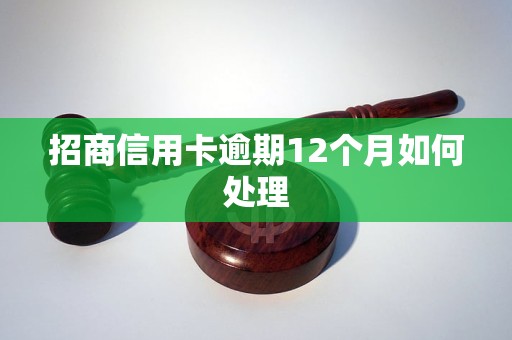 招商信用卡逾期12个月如何处理