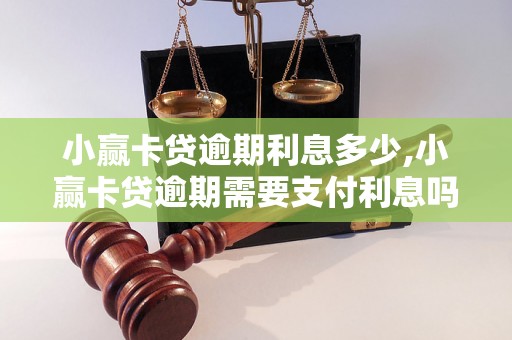 小赢卡贷逾期利息多少,小赢卡贷逾期需要支付利息吗