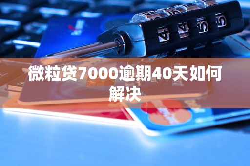 微粒贷7000逾期40天如何解决