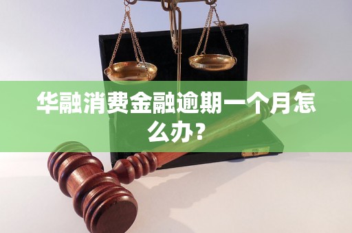 华融消费金融逾期一个月怎么办？