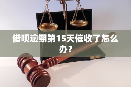 借呗逾期第15天催收了怎么办？