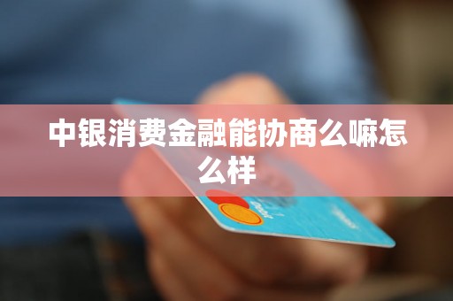 中银消费金融能协商么嘛怎么样