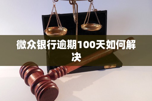 微众银行逾期100天如何解决