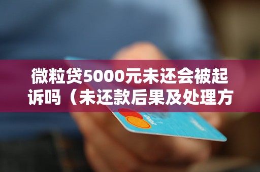 微粒贷5000元未还会被起诉吗（未还款后果及处理方法）