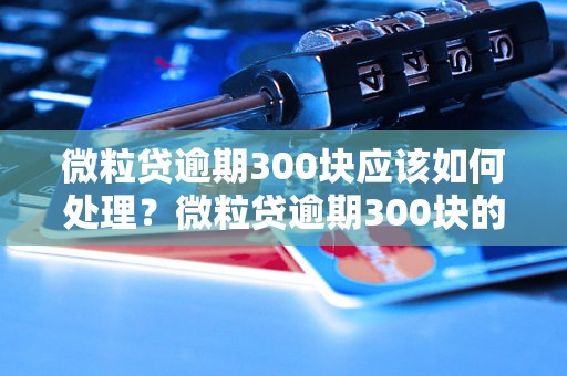 微粒贷逾期300块应该如何处理？微粒贷逾期300块的解决方法分享