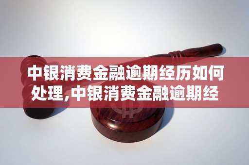 中银消费金融逾期经历如何处理,中银消费金融逾期经历怎么解决