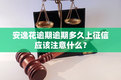 安逸花逾期逾期多久上征信应该注意什么？