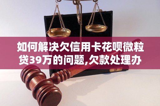 如何解决欠信用卡花呗微粒贷39万的问题,欠款处理办法推荐