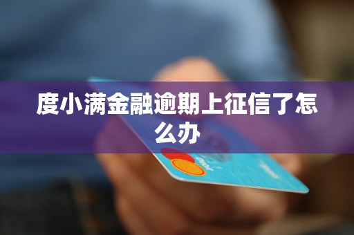 度小满金融逾期上征信了怎么办