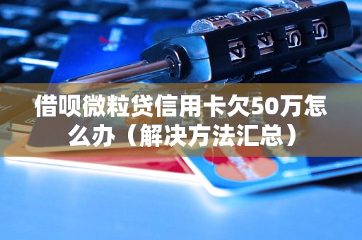 借呗微粒贷信用卡欠50万怎么办（解决方法汇总）