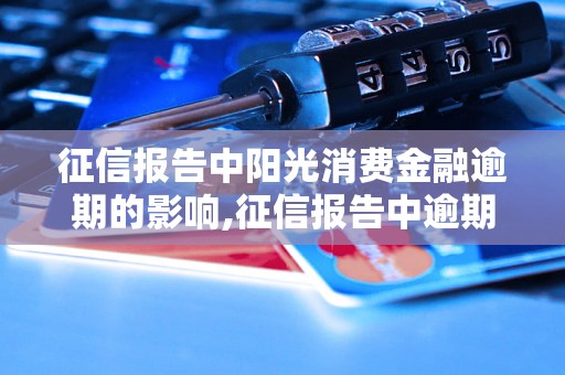 征信报告中阳光消费金融逾期的影响,征信报告中逾期对个人信用的影响