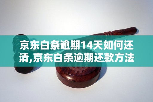 京东白条逾期14天如何还清,京东白条逾期还款方法详解