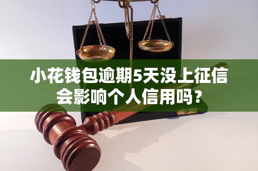 小花钱包逾期5天没上征信会影响个人信用吗？