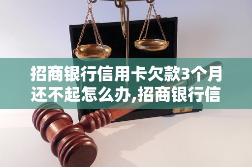 招商银行信用卡欠款3个月还不起怎么办,招商银行信用卡欠款处理流程