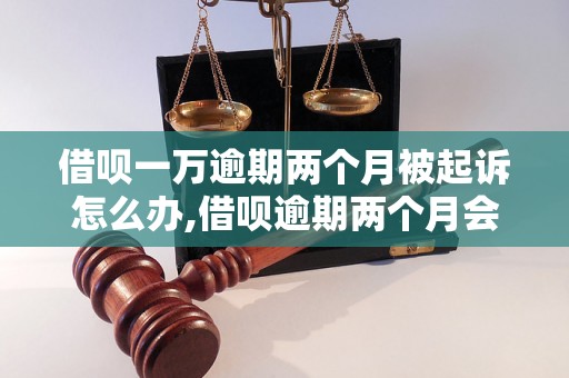 借呗一万逾期两个月被起诉怎么办,借呗逾期两个月会怎样