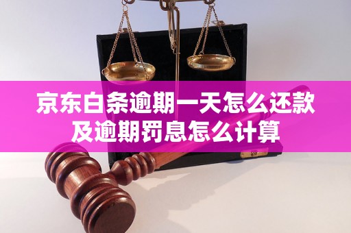 京东白条逾期一天怎么还款及逾期罚息怎么计算