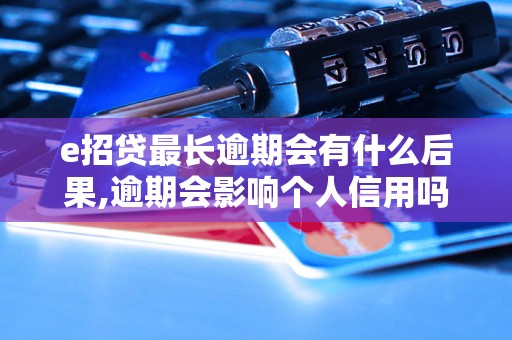 e招贷最长逾期会有什么后果,逾期会影响个人信用吗