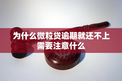 为什么微粒贷逾期就还不上需要注意什么