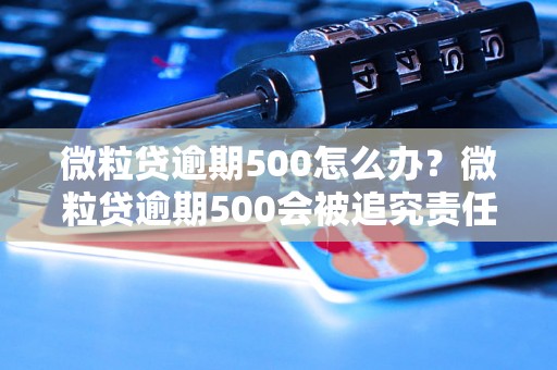 微粒贷逾期500怎么办？微粒贷逾期500会被追究责任吗？