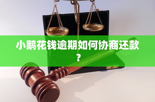 小鹅花钱逾期如何协商还款？