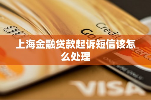 上海金融贷款起诉短信该怎么处理