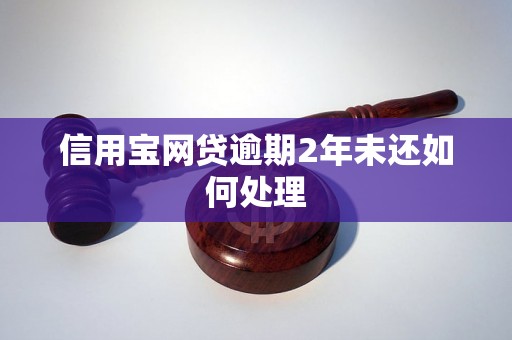 信用宝网贷逾期2年未还如何处理