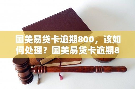 国美易贷卡逾期800，该如何处理？国美易贷卡逾期800，如何避免影响个人信用？国美易贷卡逾期800，如何催收逾期款项？