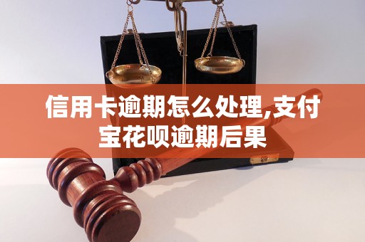 信用卡逾期怎么处理,支付宝花呗逾期后果