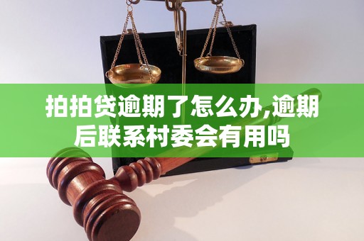 拍拍贷逾期了怎么办,逾期后联系村委会有用吗