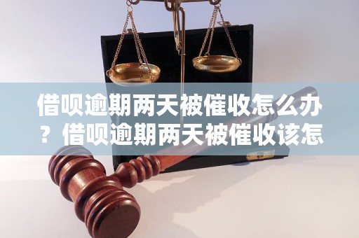 借呗逾期两天被催收怎么办？借呗逾期两天被催收该怎么解决？