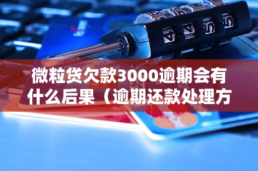 微粒贷欠款3000逾期会有什么后果（逾期还款处理方式）