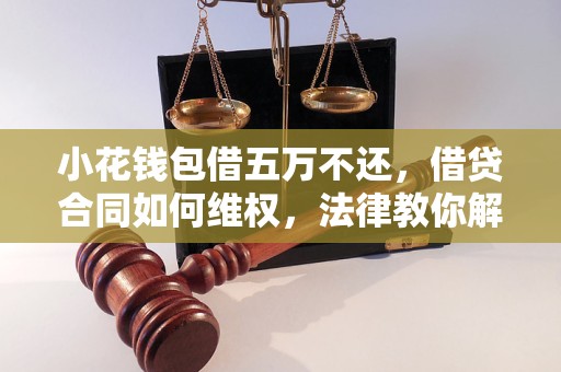 小花钱包借五万不还，借贷合同如何维权，法律教你解决纠纷