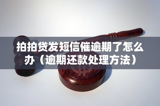 拍拍贷发短信催逾期了怎么办（逾期还款处理方法）